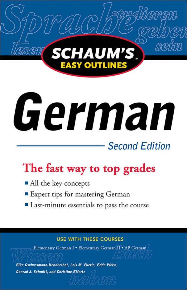 Schaum's Easy Outlines: German